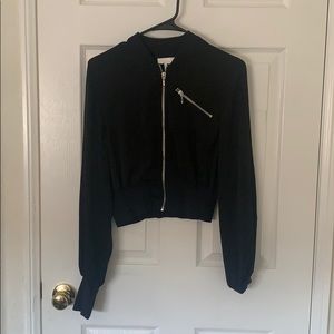 Black crop top sweater